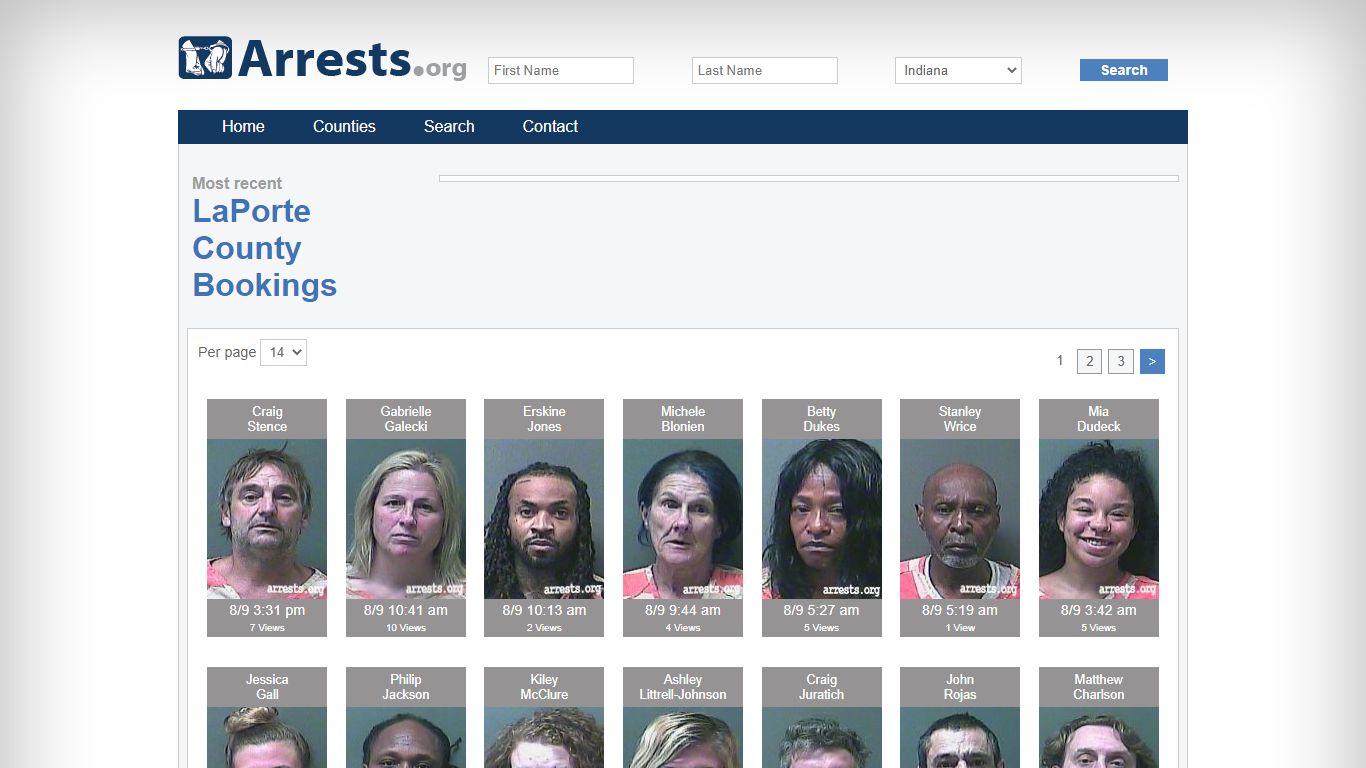 LaPorte County Arrests and Inmate Search